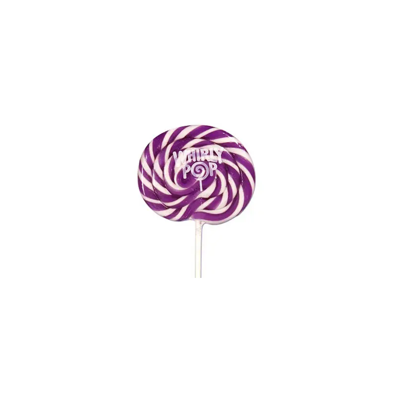 Purple & White Whirly Pops - 24ct