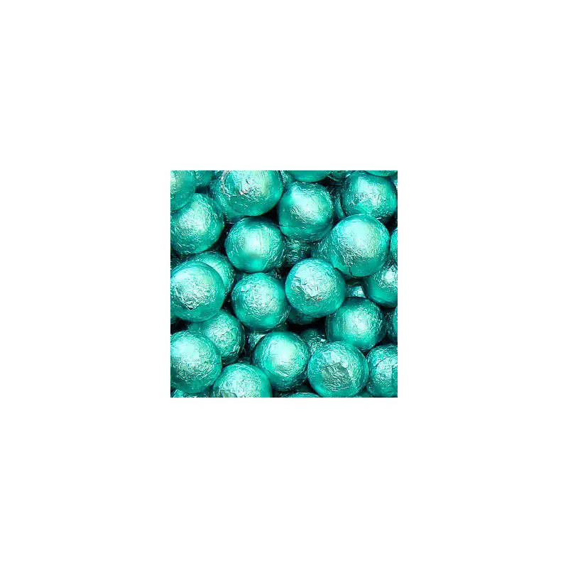 Tiffany Blue Chocolate Marbles - Foil Wrapped 10lb Bag