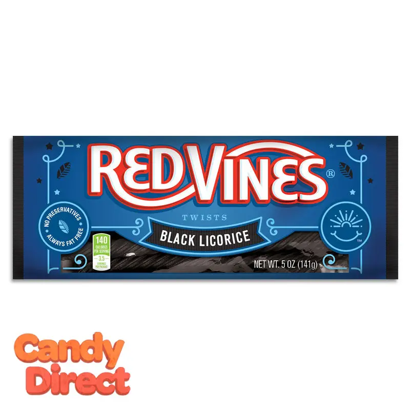 Black Licorice Red Vines Twists - 24ct