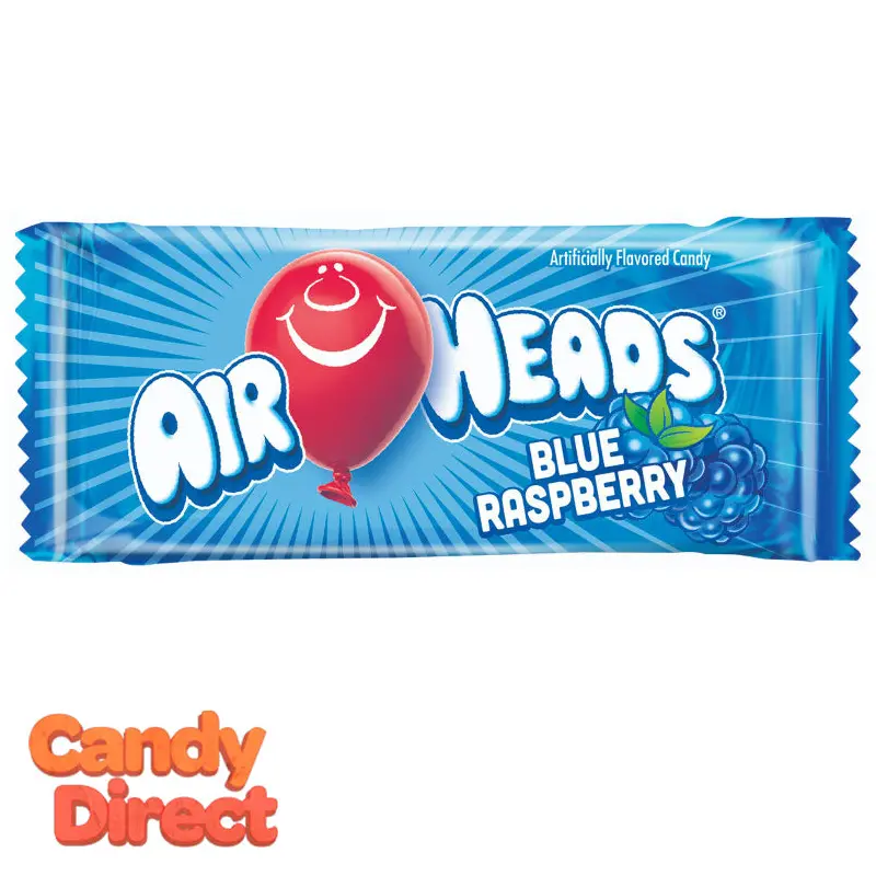 Blue Raspberry Airheads Mini Bars - 5lb Bulk