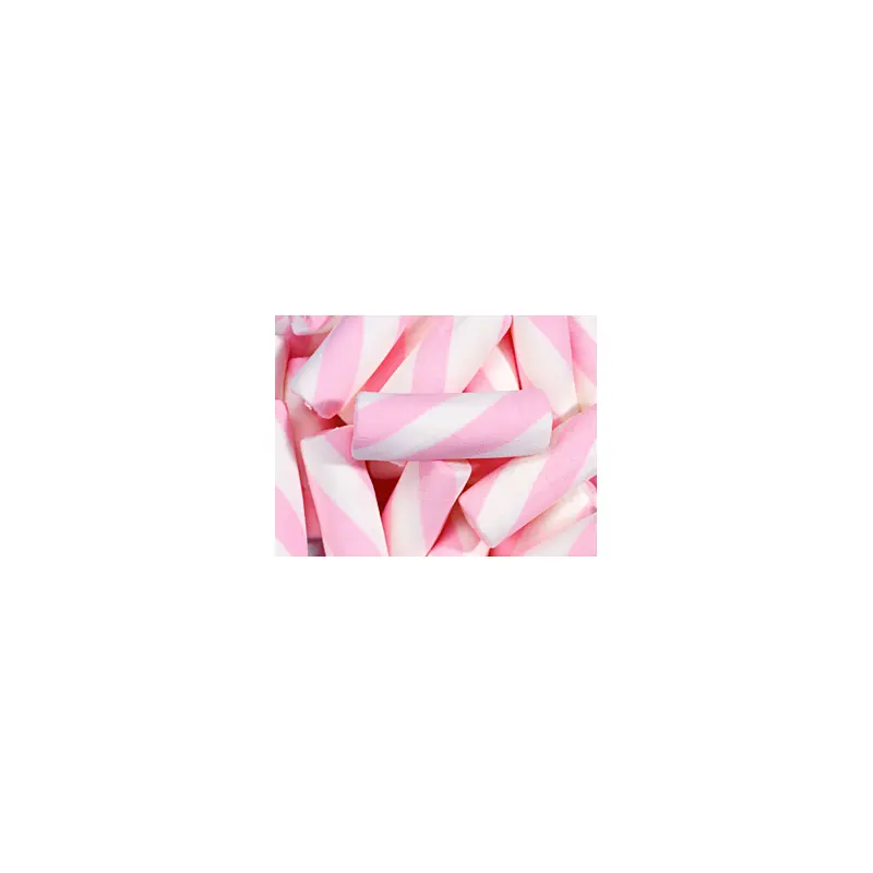 Puffy Poles Marshmallow Twists Pink - 2.2lb