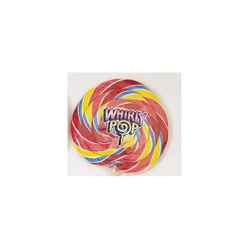 Rainbow Giant Whirly Pops - 10ct