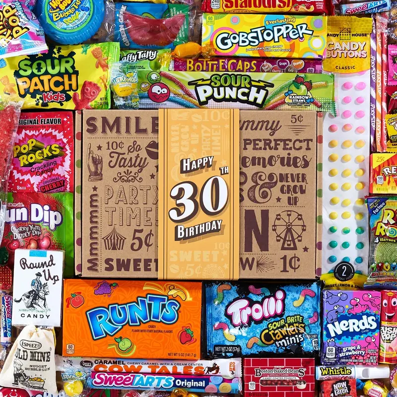 30th Birthday Retro Candy Gift