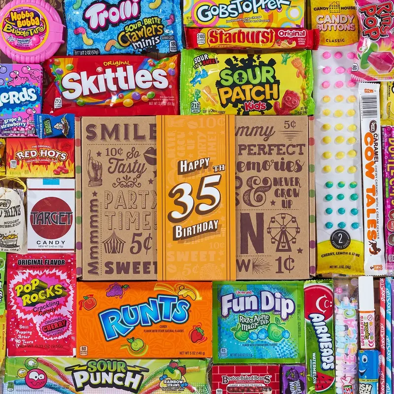 35th Birthday Retro Candy Gift