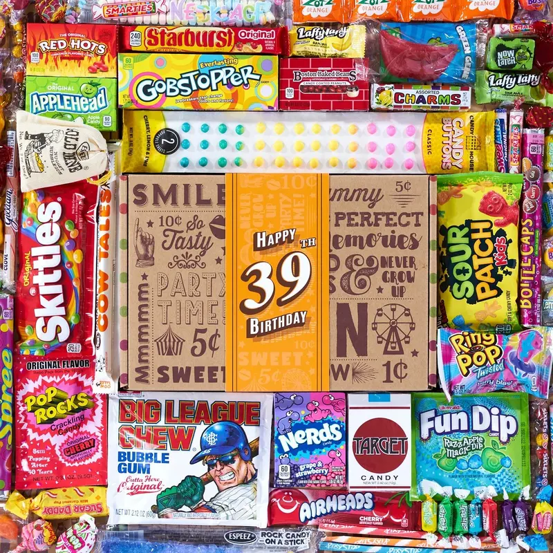 39th Birthday Retro Candy Gift