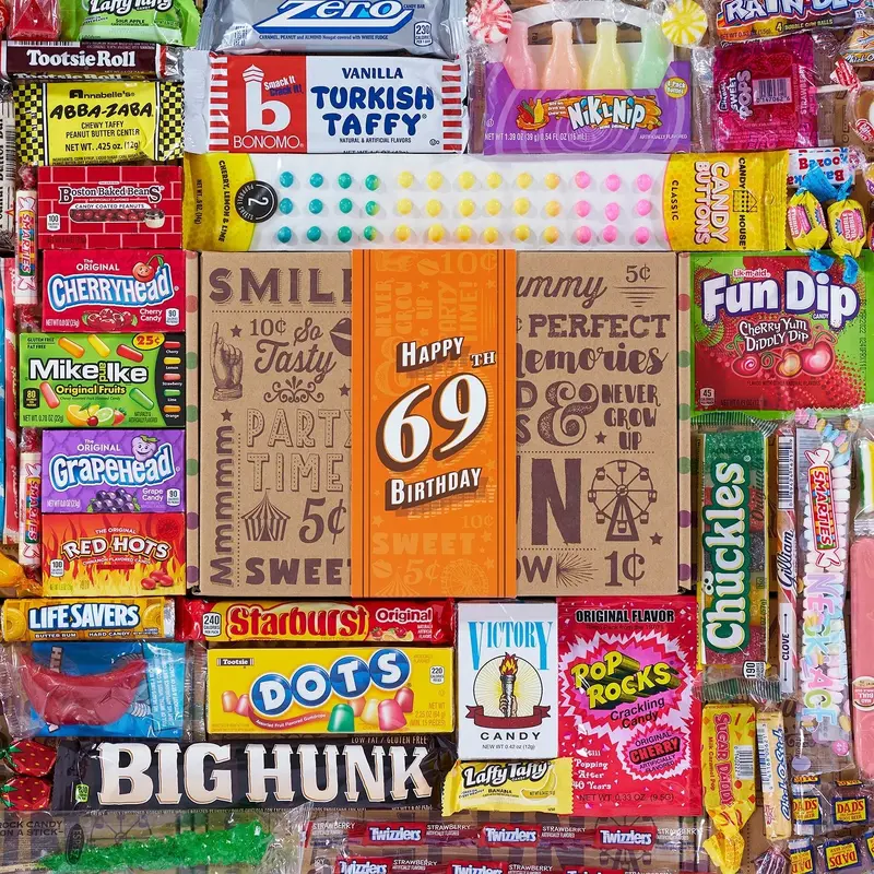 69th Birthday Retro Candy Gift