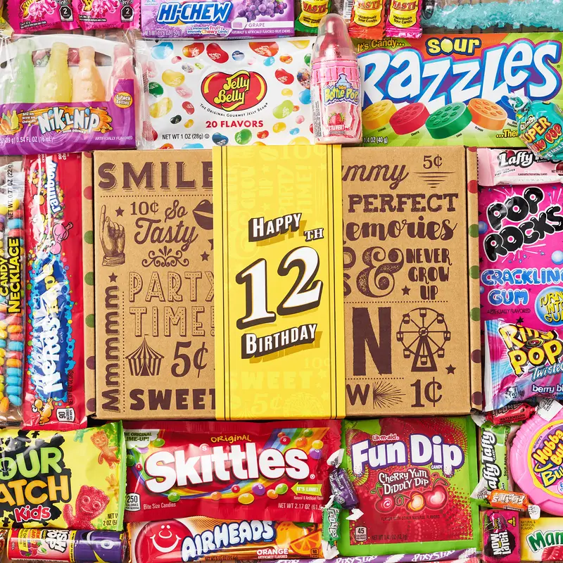 12th Birthday Retro Candy Gift