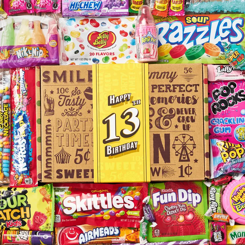 13th Birthday Retro Candy Gift