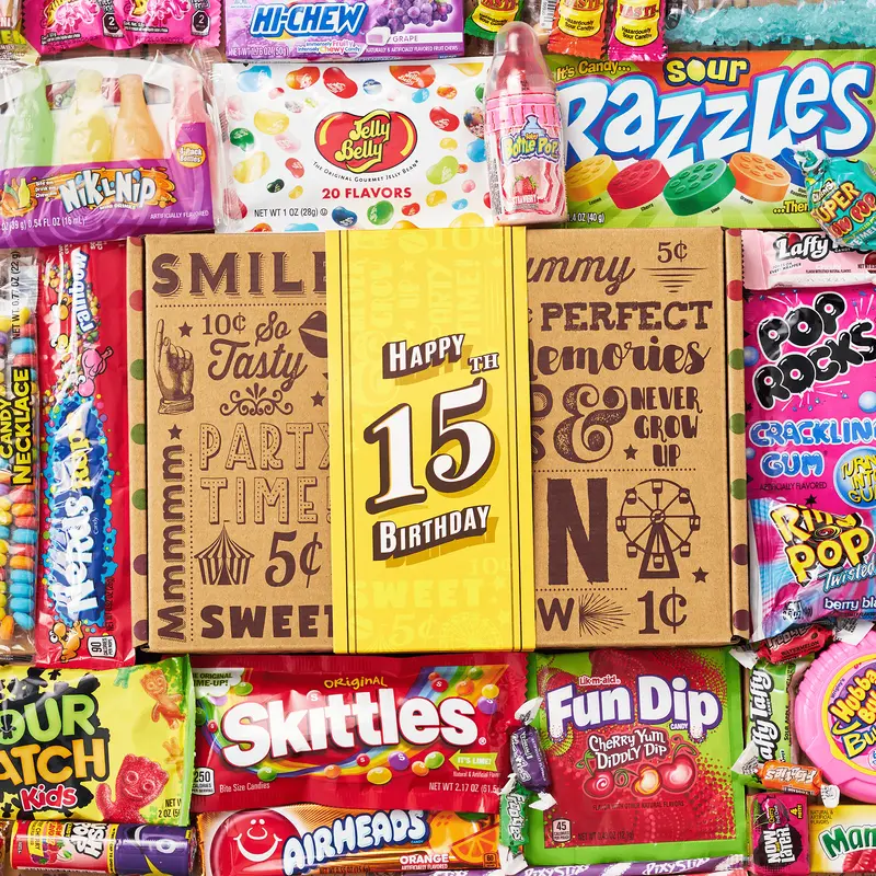 15th Birthday Retro Candy Gift