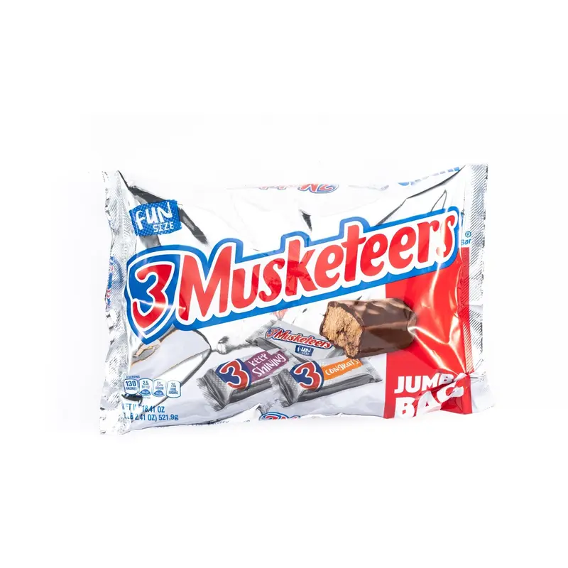 3 Musketeers Chocolate Bar Fun Size Jumbo Bag (1.08 oz, 17 ct.)