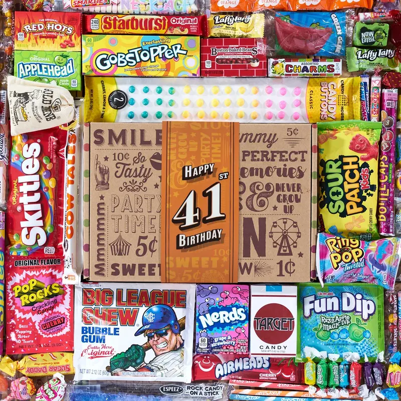 41st Birthday Retro Candy Gift