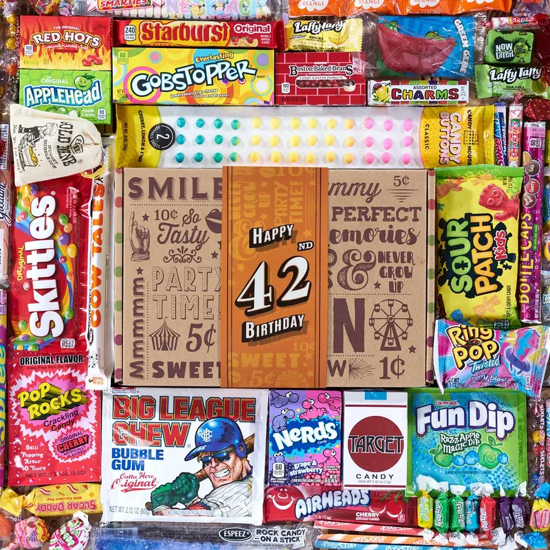42nd Birthday Retro Candy Gift