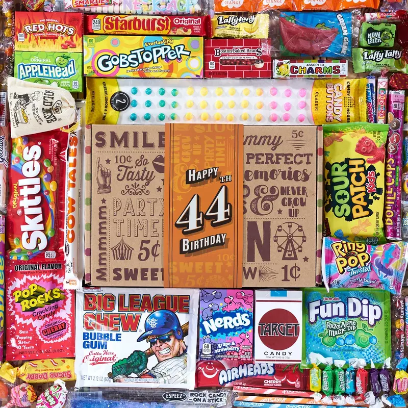 44th Birthday Retro Candy Gift