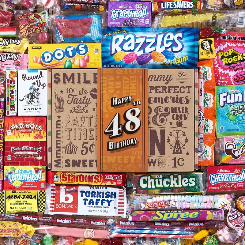 48th Birthday Retro Candy Gift