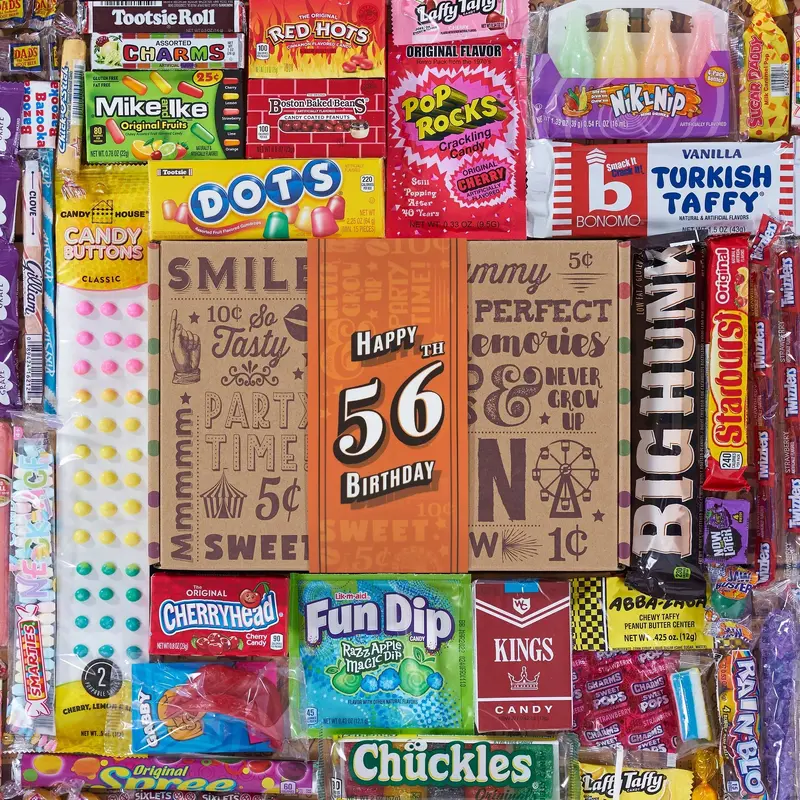 56th Birthday Retro Candy Gift