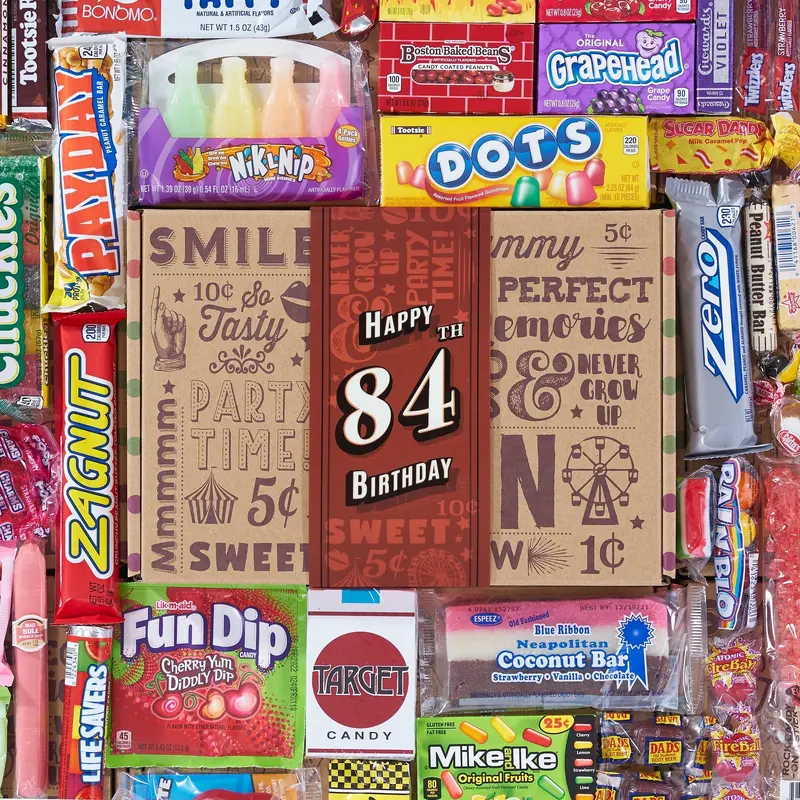 84th Birthday Retro Candy Gift