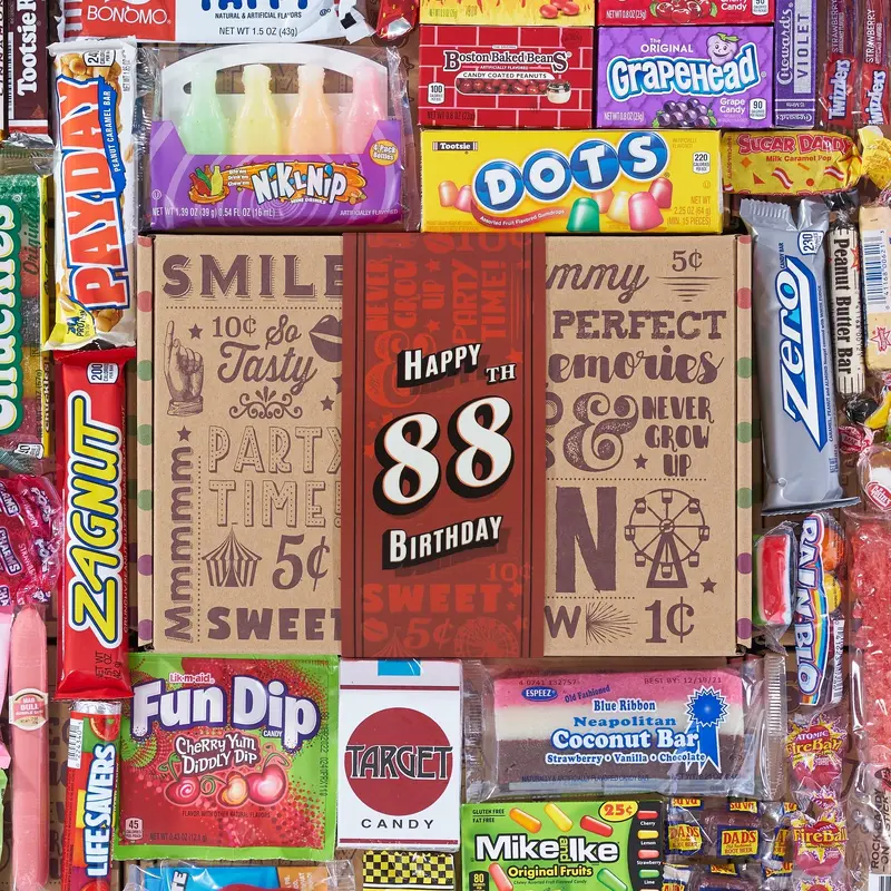 88th Birthday Retro Candy Gift