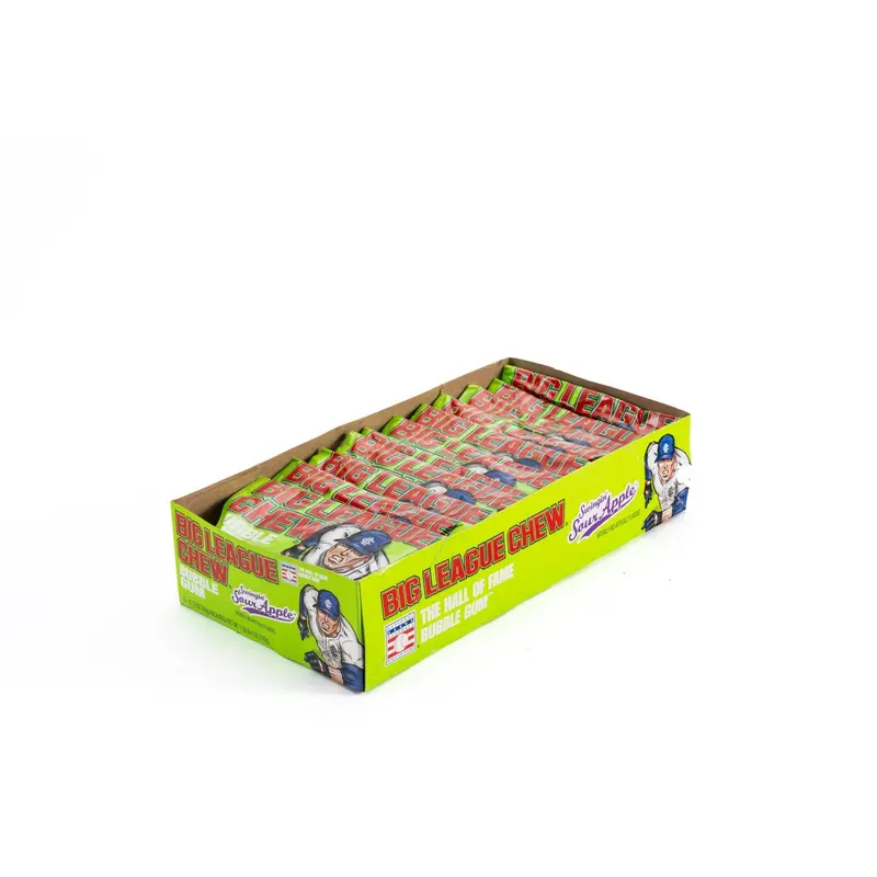 Big League Chew Sour Apple Shredded Bubble Gum Bulk Box (2.12 oz, 12 ct.)