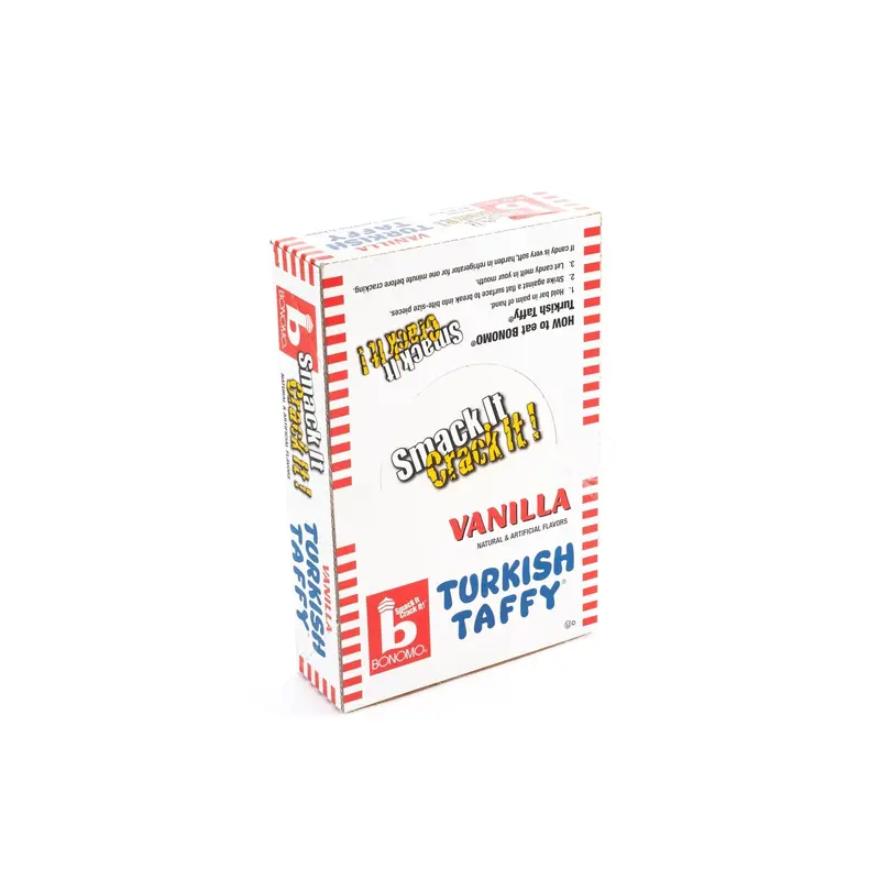 Bonomo Turkish Taffy Vanilla Flavor Bulk Box (1.5 oz, 24 ct.)