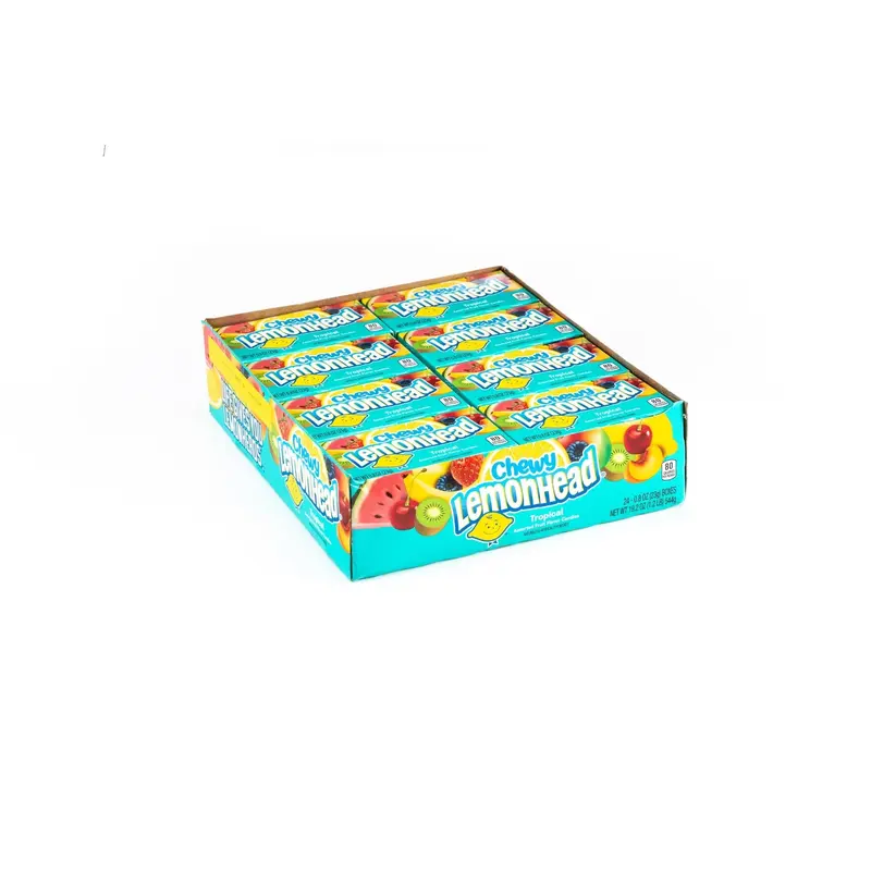Chewy Lemonhead Tropical Assorted Flavor Candy Bulk Box (0.8 oz, 24 ct.)