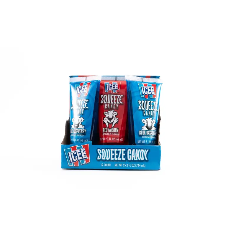 Icee Squeeze Candy Gel Tubes Bulk Box (2.1 fl oz, 12 ct.)