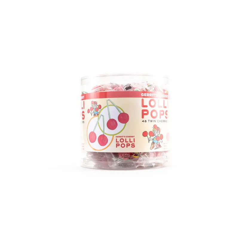 Lolli Pops Gerrits Twin Cherry Candy Bulk Pack (0.47 oz, 48 ct.)