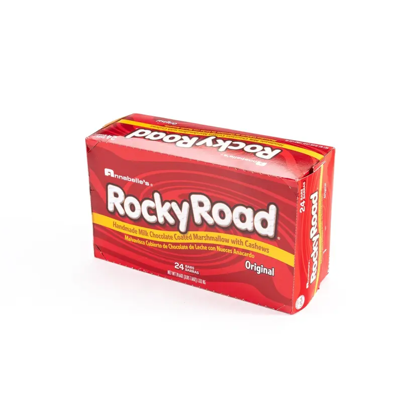 Rocky Road Milk Chocolate Full Size Bar Bulk Box (1.65 oz, 24 ct.)