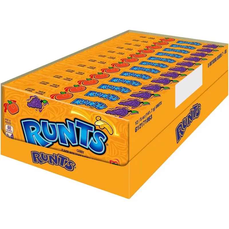 Runts Assorted Fruit Hard Candy Bulk Box (5 oz, 12 ct.)