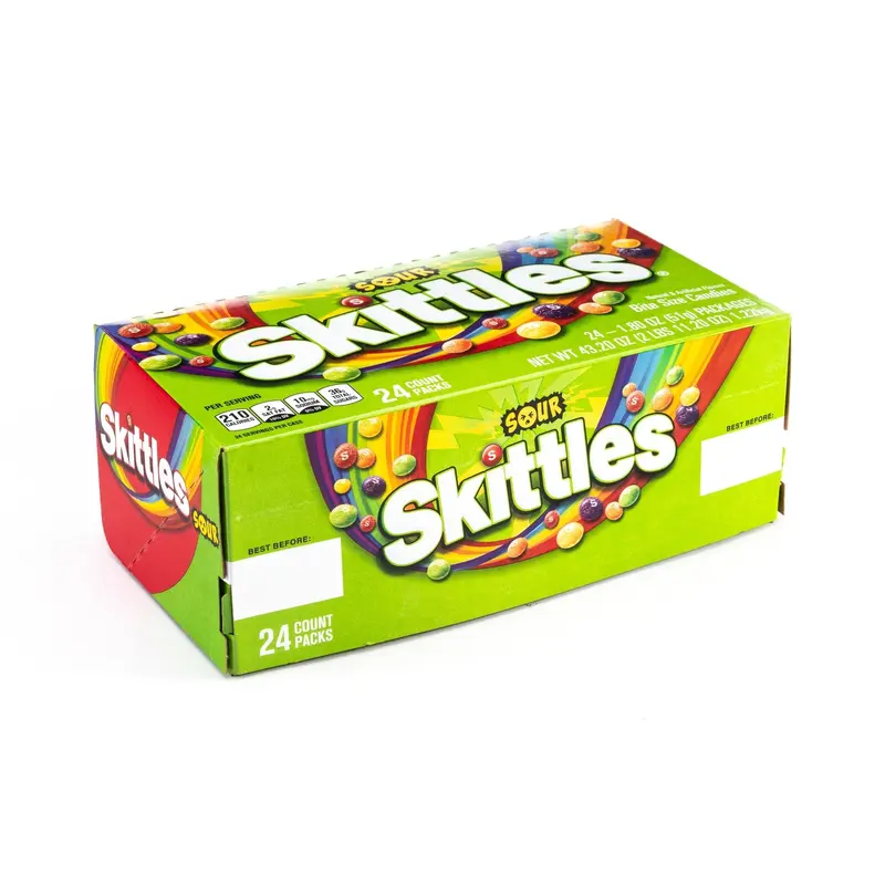 Skittles Sour Bite Size Candy Assorted Flavor Bulk Box (1.80 oz, 24 ct.)