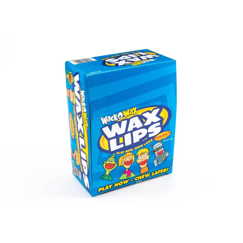 Wack-O-Wax Lips Cherry Chewy Candy Bulk Box (0.5 oz, 24 ct.)