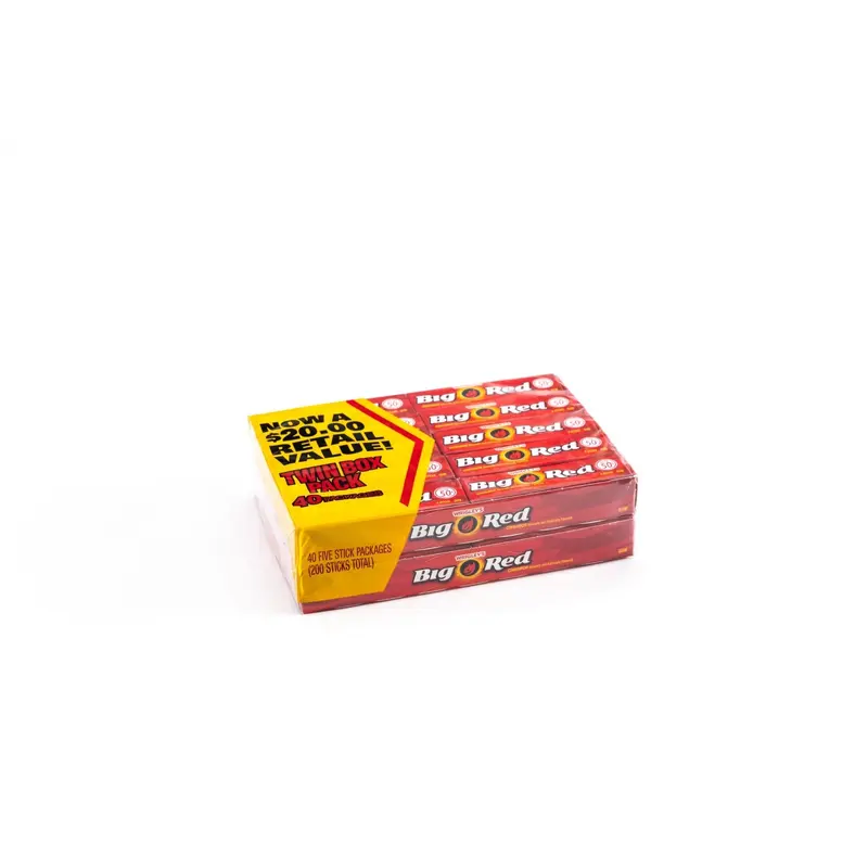 Wrigleys Big Red Chewing Gum Bar Twin Bulk Box (0.48 oz, 40 ct.)