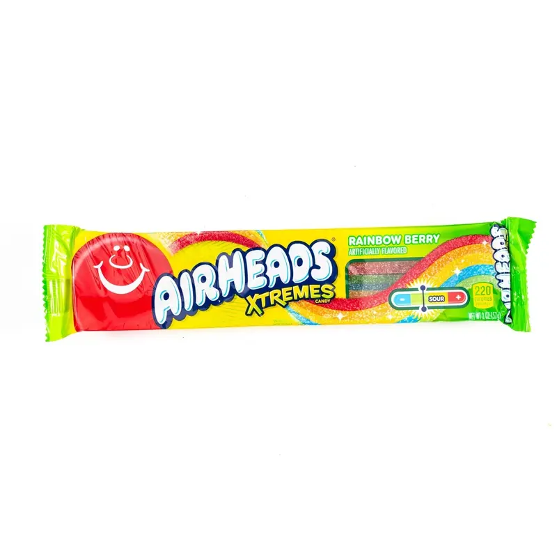 Airheads Xtremes Rainbow Berry Sour Belt Candy Pack (2 oz)