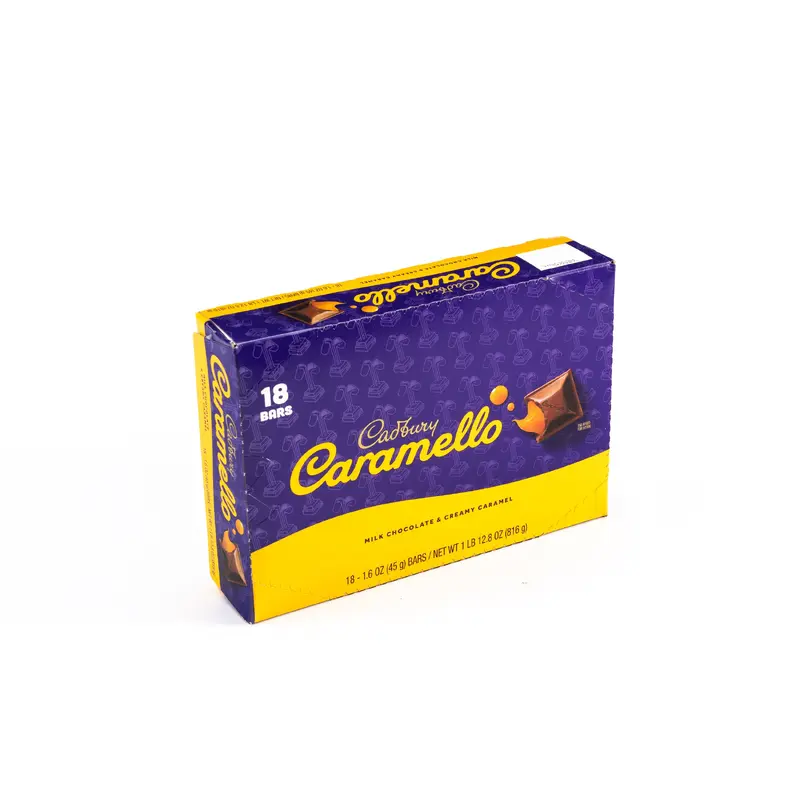 Caramello Milk Chocolate Caramel Full Size Candy Bar Bulk Box (1.6 oz, 18 ct.)
