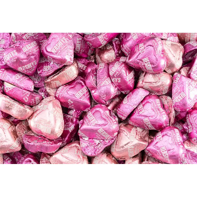 Cookies 'n' Creme Pink Hersheys Hearts Chocolate (8.8 oz)