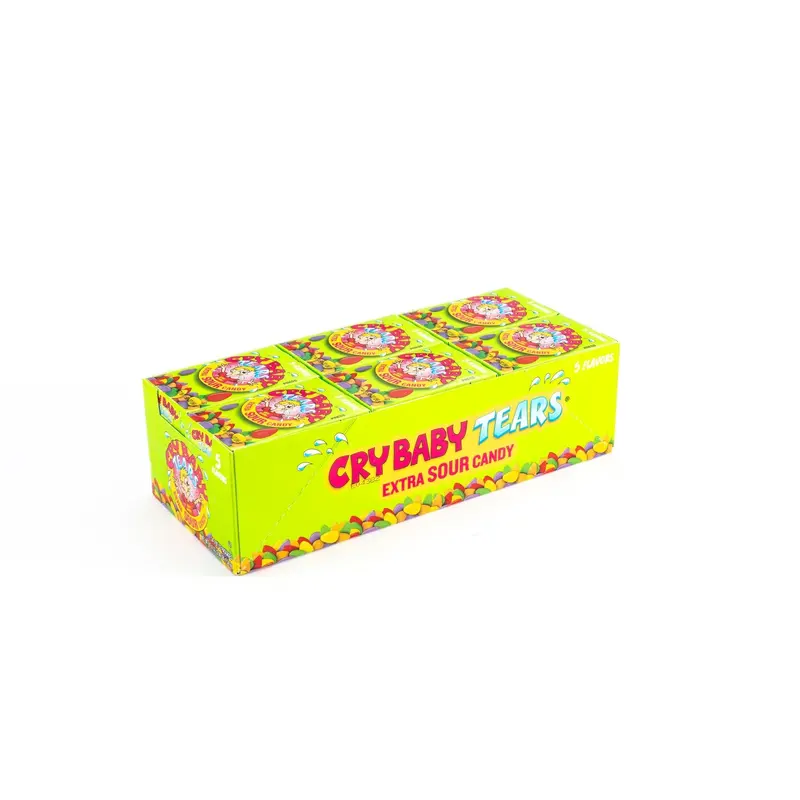 Cry Baby Tears Extra Sour Assorted Flavors Candy Bulk Box (1.97 oz, 24 ct.)