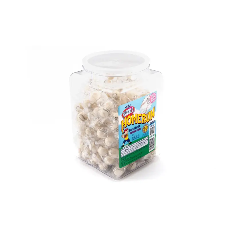 Homerun Baseball Dubble Bubble Gum Bulk Jar (39.1 oz, 240 ct.)
