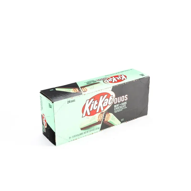 KitKat Duos Mint + Dark Chocolate Crisp Wafers Bar Bulk Box (1.5 oz, 24 ct.)