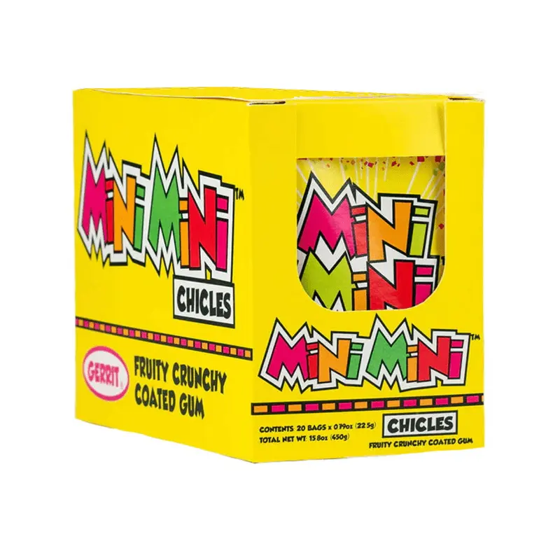 Mini Mini Chicles Fruit Crunchy Gum Bulk Box (0.79 oz, 20 ct.)