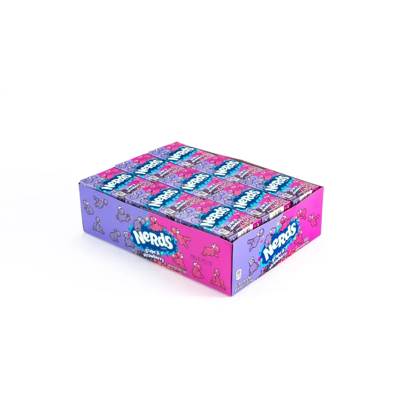 Nerds Grape and Strawberry Candy Bulk Box (1.65 oz, 24 ct.)