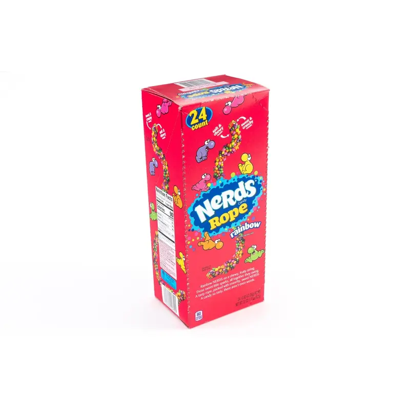 Nerds Rope Rainbow Soft Chewy Candy Bulk Box (0.92 oz, 24 ct.)