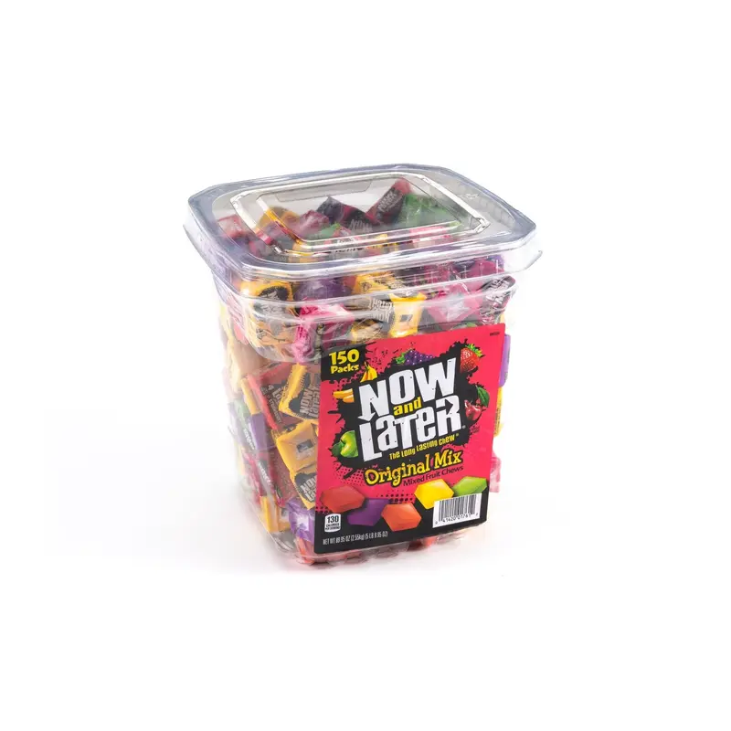 Now and Later Long Lasting Chew Assorted Candy Bulk Tub (0.59 oz, 150 ct.)