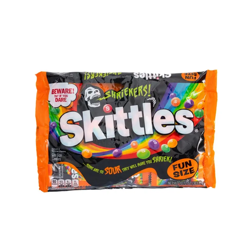 Skittles Shriekers Sour Candy Fun Size Bulk Bag (10.72 oz, 20 ct.)