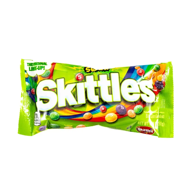 Skittles Sour Bite Size Candy Assorted Flavor Pack (1.80 oz)