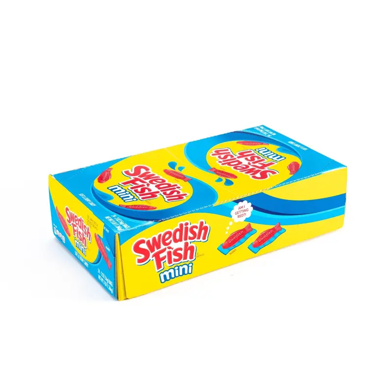 Swedish Fish Mini Soft And Chewy Candy Bulk Box (2 oz, 24 ct.)
