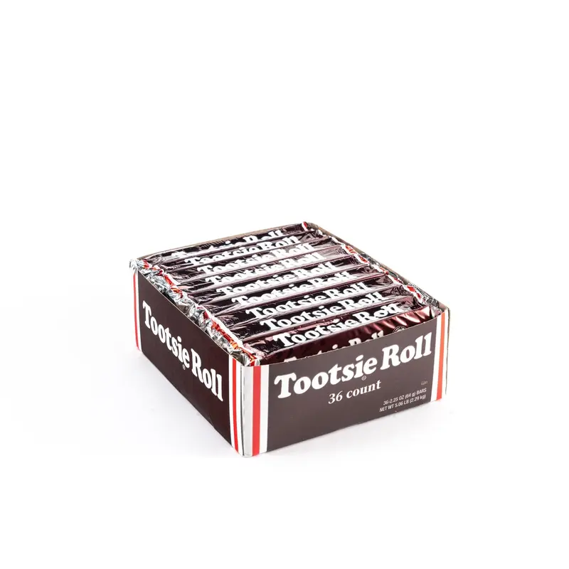 Tootsie Roll Chewy Chocolate Candy Bar Bulk Box (2.25 oz, 36 ct.)