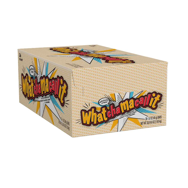 Whatchamacallit Chocolate Peanut Crispy Candy Bulk Box (1.6 oz, 36 ct.)