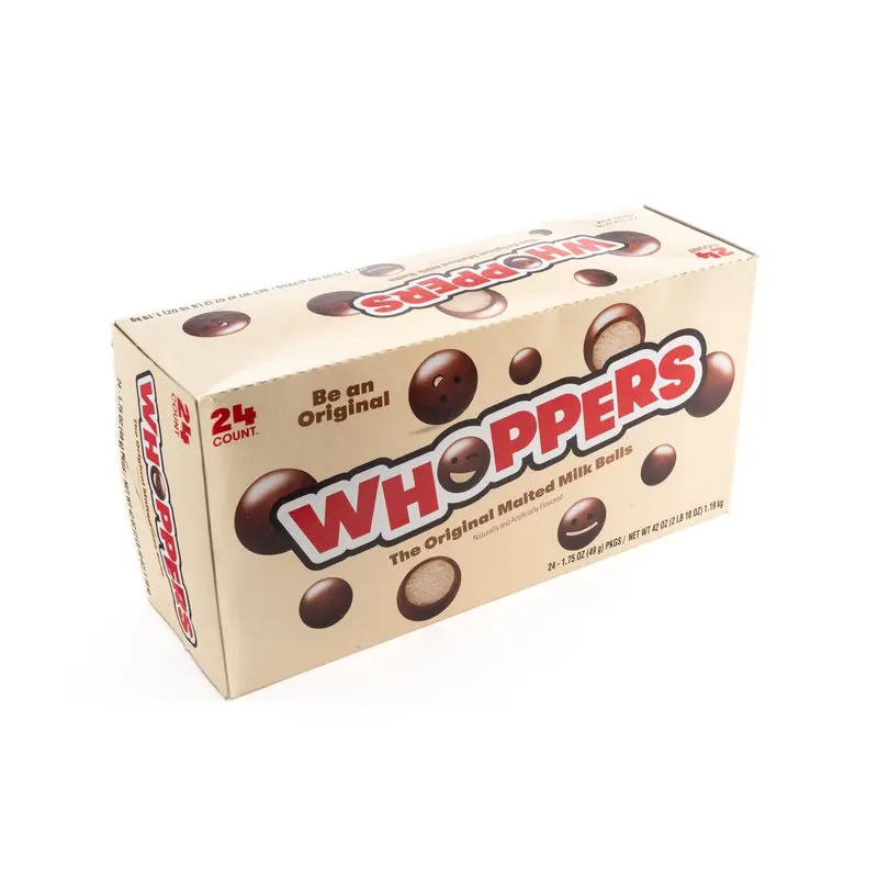 Whoppers Malted Milk Balls Chocolate Candy Bulk Box (1.75 oz, 24 ct.)