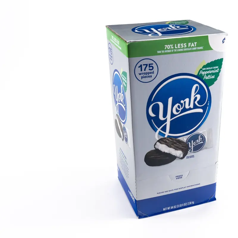 York Dark Chocolate Peppermint Patties Candy Bulk Box (0.48 oz, 175 ct.)