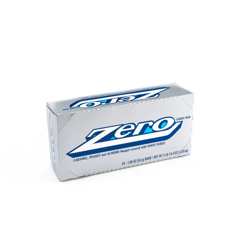 Zero Caramel Peanut Almond White Fudge Candy Bar Bulk Pack (1.85 oz, 24ct.)
