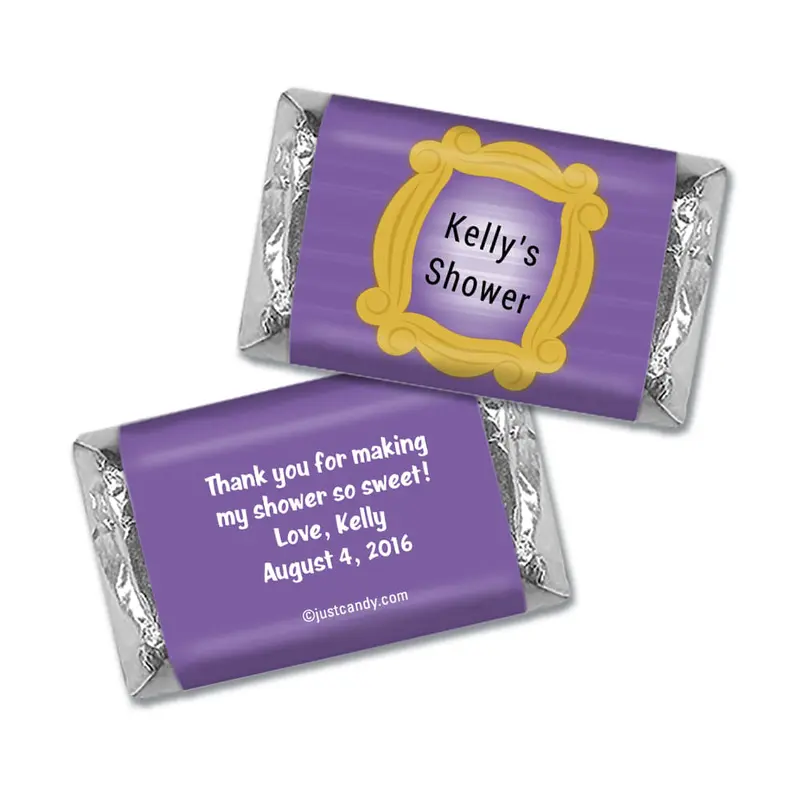 Bridal Shower Favor Personalized Hershey's Miniatures Wrappers Friends TV Show